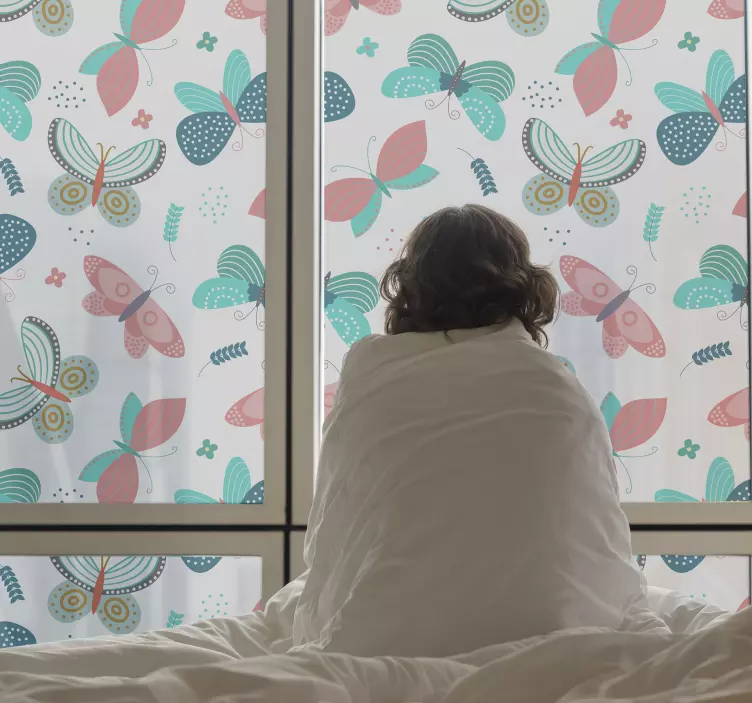 üveg matricák pillangók ablak matrica - TenStickers