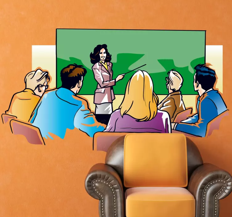 üzleti prezentációs jelenet Matrica Készletek - TenStickers