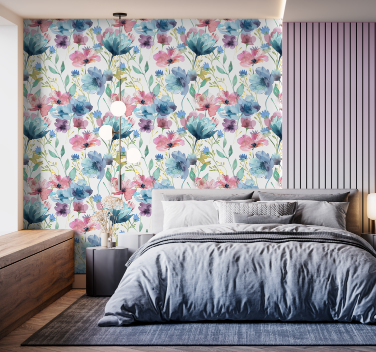 Vadvirágok nyáron Virágok matrica - TenStickers