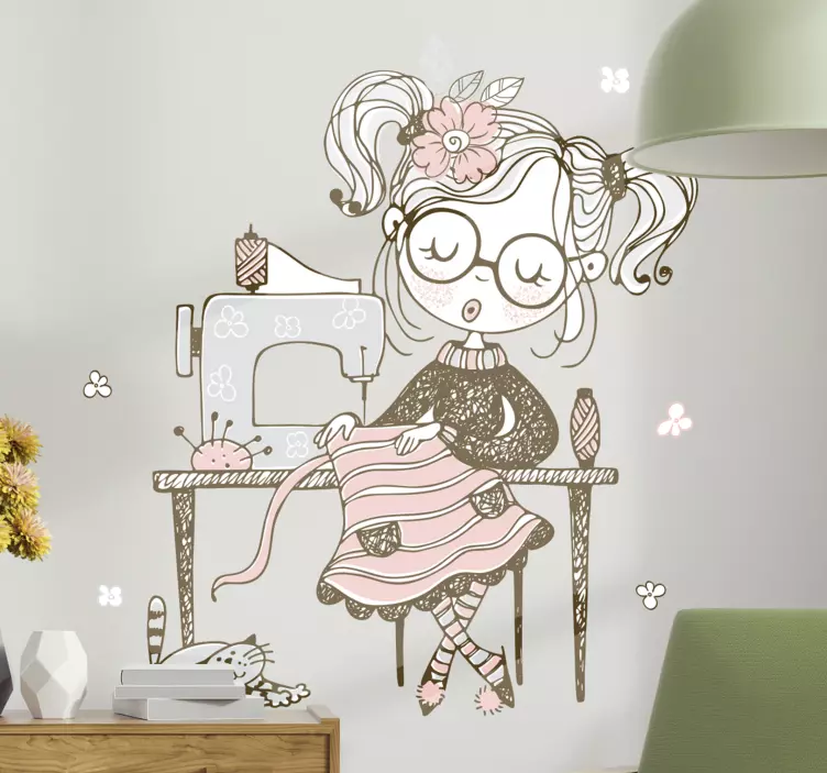 Varrás készlet illusztráció matrica - TenStickers