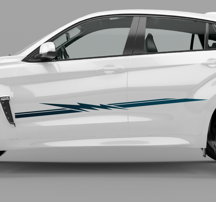 Verseny csík autó matrica - TenStickers