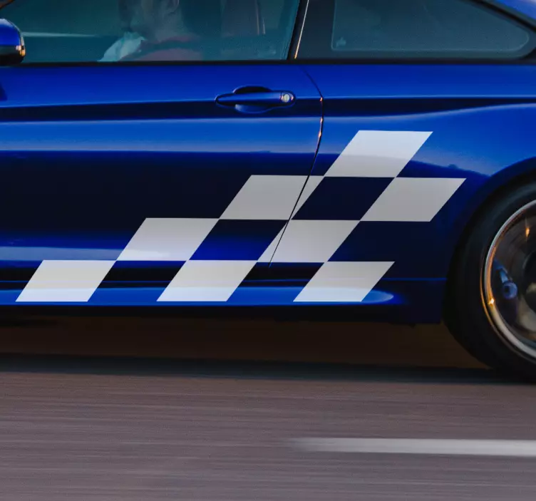 Versenyautós matrica - TenStickers