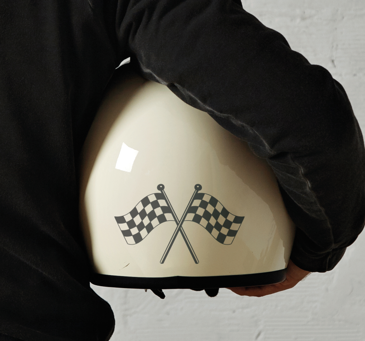 Versenyzászlók tervezése motoros matrica - TenStickers