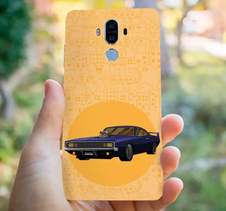 Vintage versenytervezés matrica Huawei - TenStickers