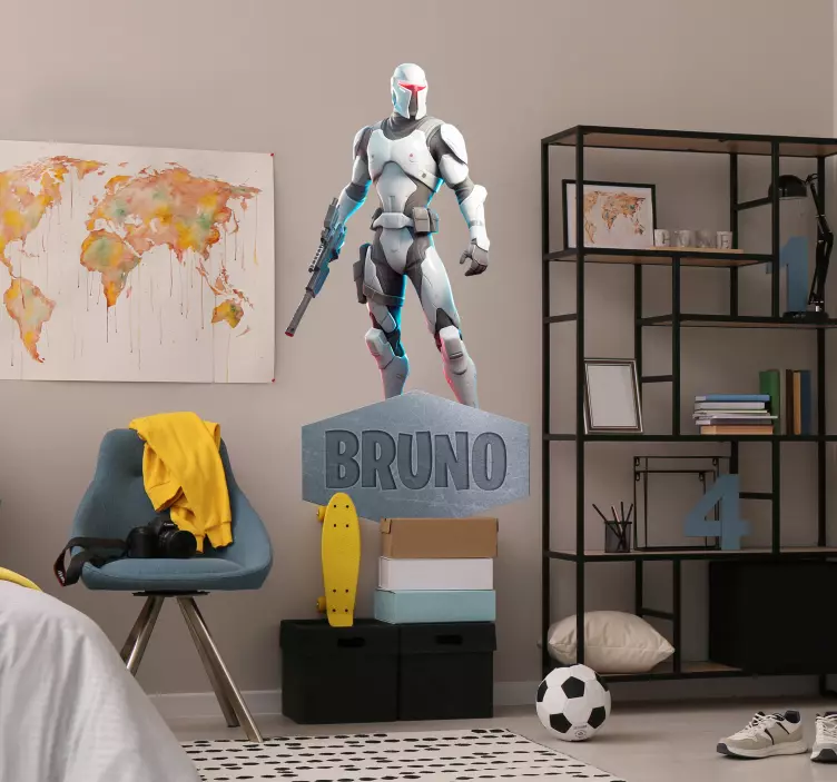 Videójátékok matrica kiberharcos - TenStickers