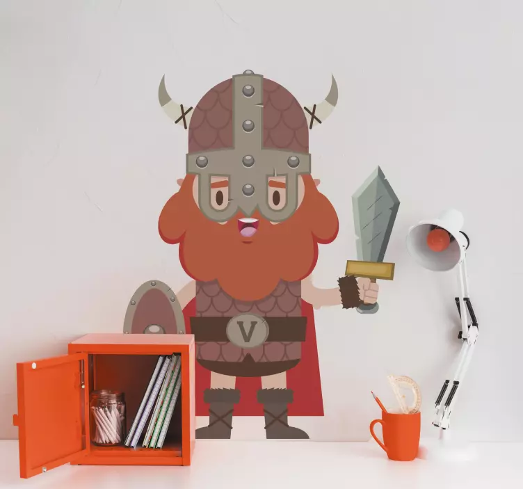 Viking harcos matrica karakterek - TenStickers