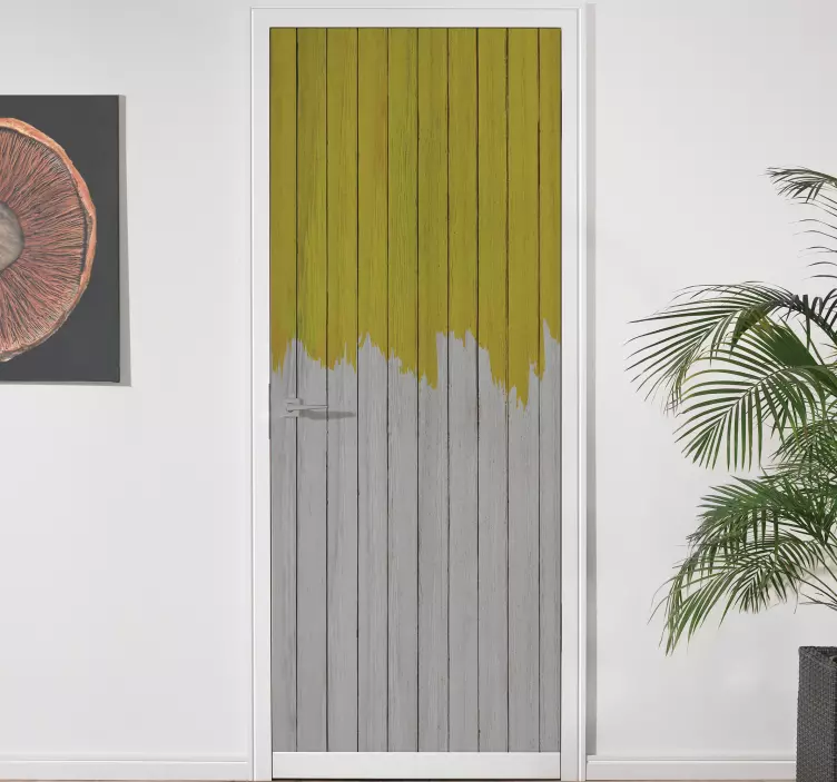 Világító és szürke pantone ajtó matrica - TenStickers