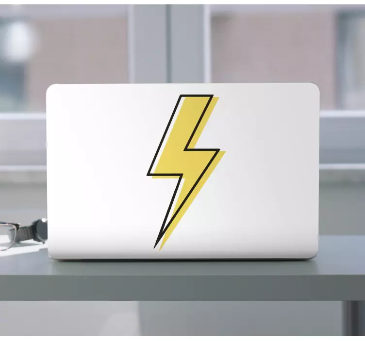 Világos merész kis és sárga laptopok - TenStickers