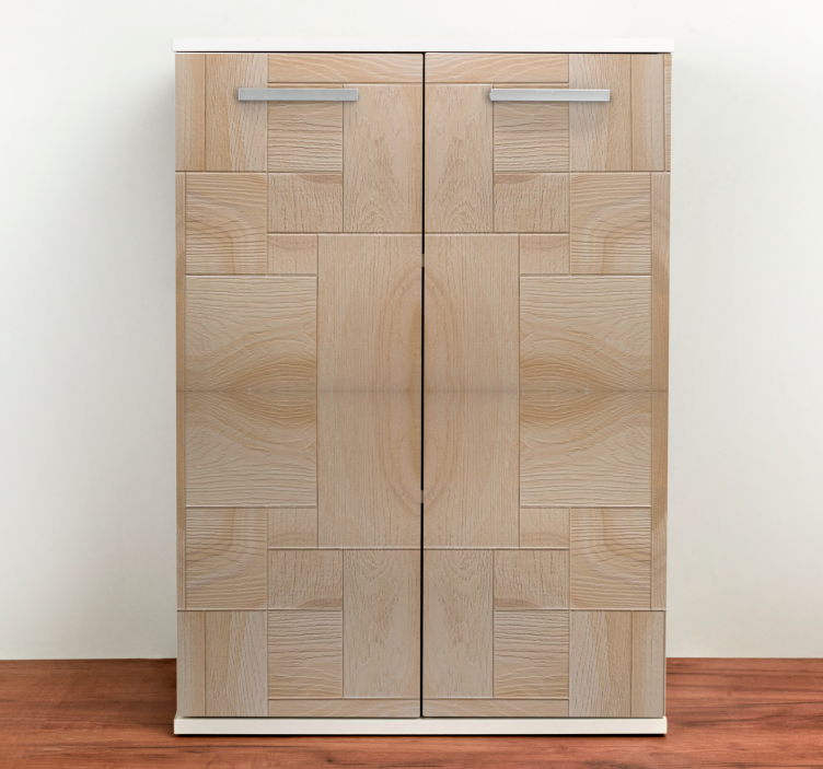 Világosbarna fa mintás bútor matrica - TenStickers