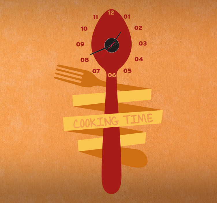 Villa és kanál óra matrica - TenStickers