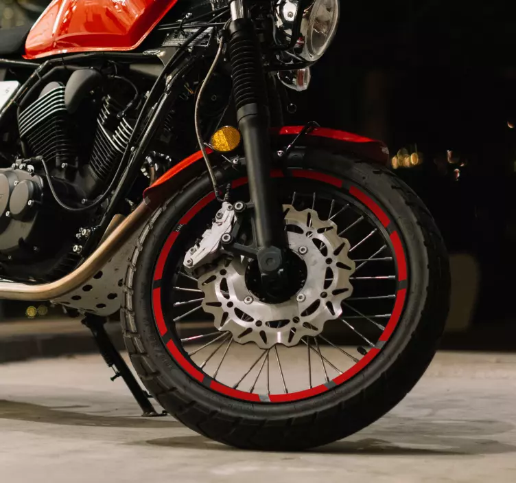 Egyszínű keréktárcsák motoros matrica - TenStickers