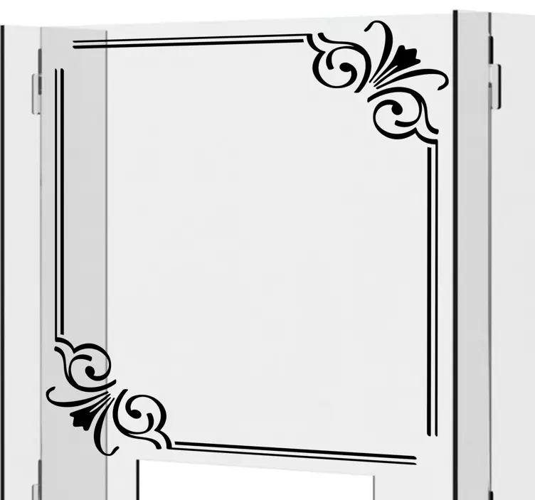 Vintage határablak matrica - TenStickers