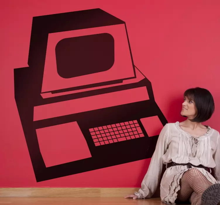 Vintage számítógépes grafika Matrica Készletek - TenStickers