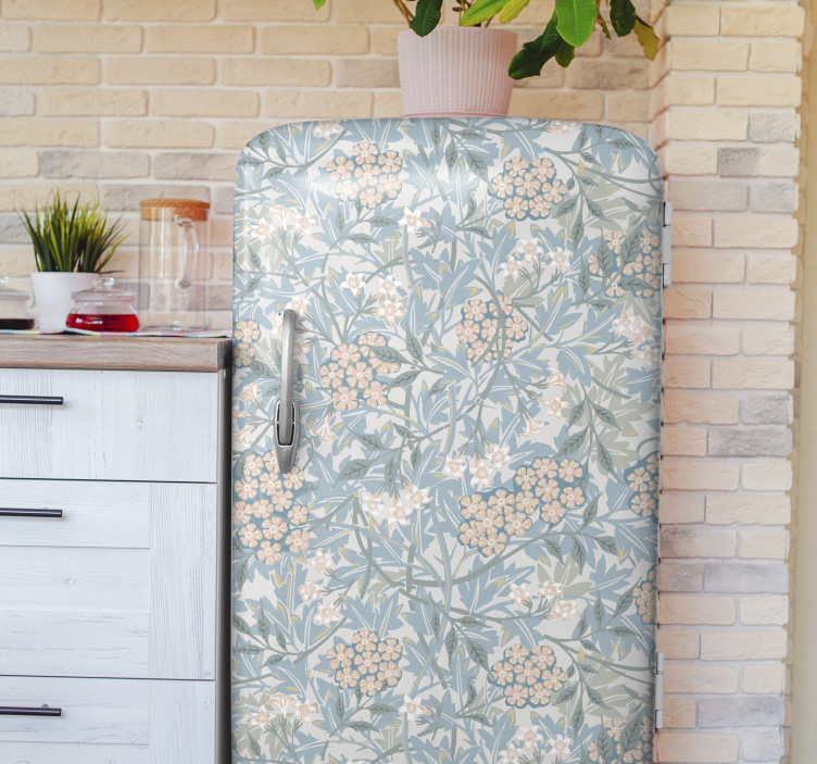 Vintage százszorszép virág hűtőszekrény matrica - TenStickers