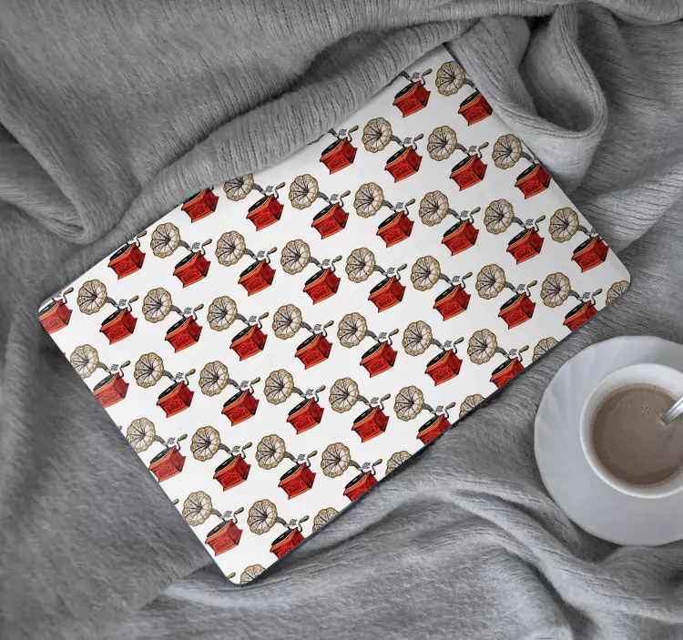 Vintage zenelejátszó Matrica laptophoz - TenStickers