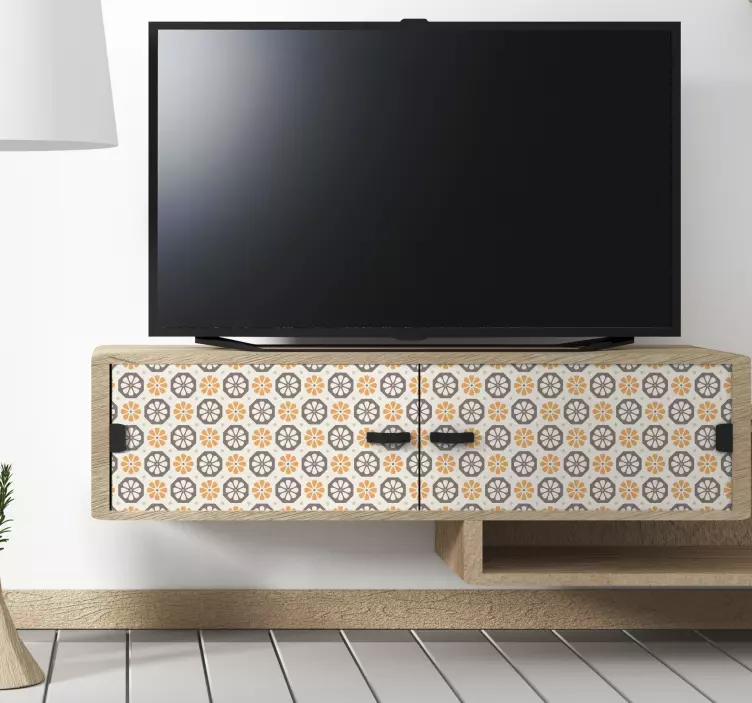 Virágmintás kiemelők matrica dekoráció - TenStickers