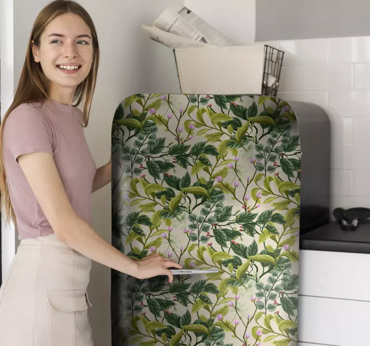 Virágok és növények hűtőszekrény matrica - TenStickers