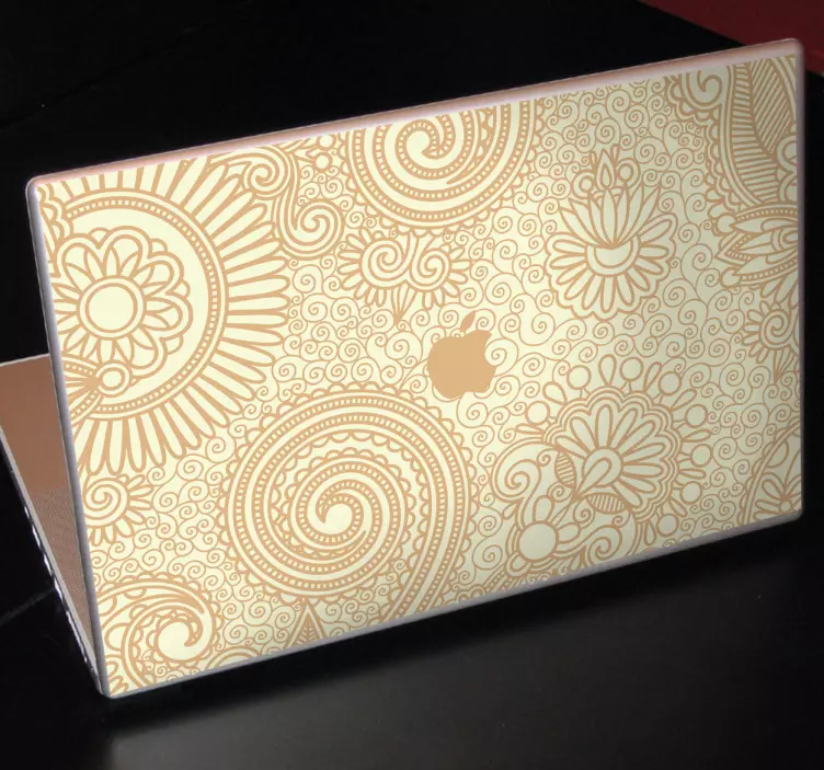 Virágos macbook matrica - TenStickers