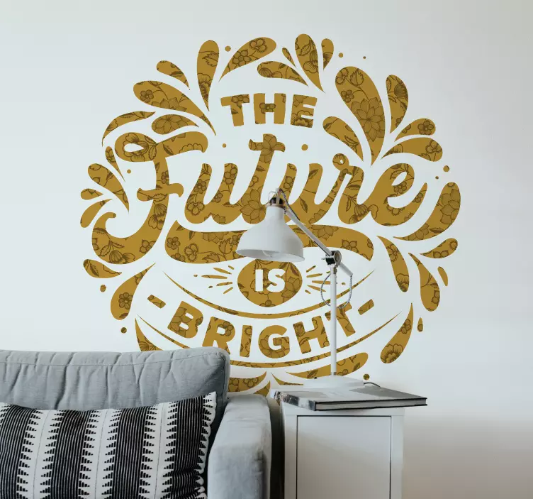 Virágos nyáj paisley dekoráció fal matrica - TenStickers