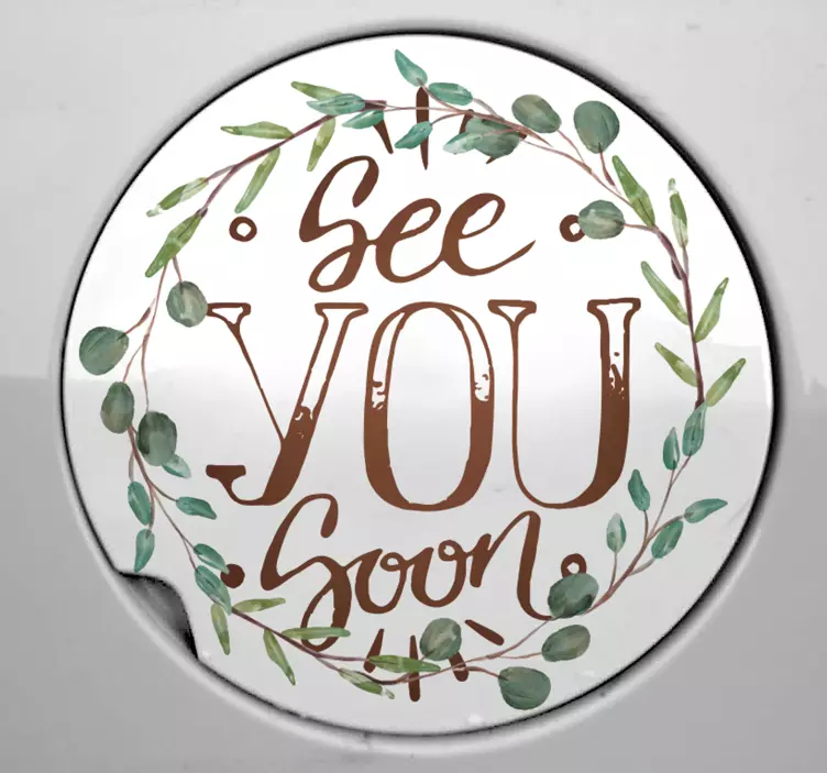 Viszlát hamarosan autó matrica - TenStickers