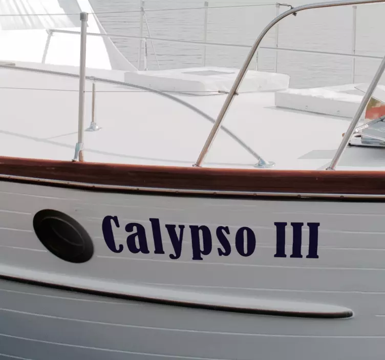 Hajózási matrica hajó neve - TenStickers