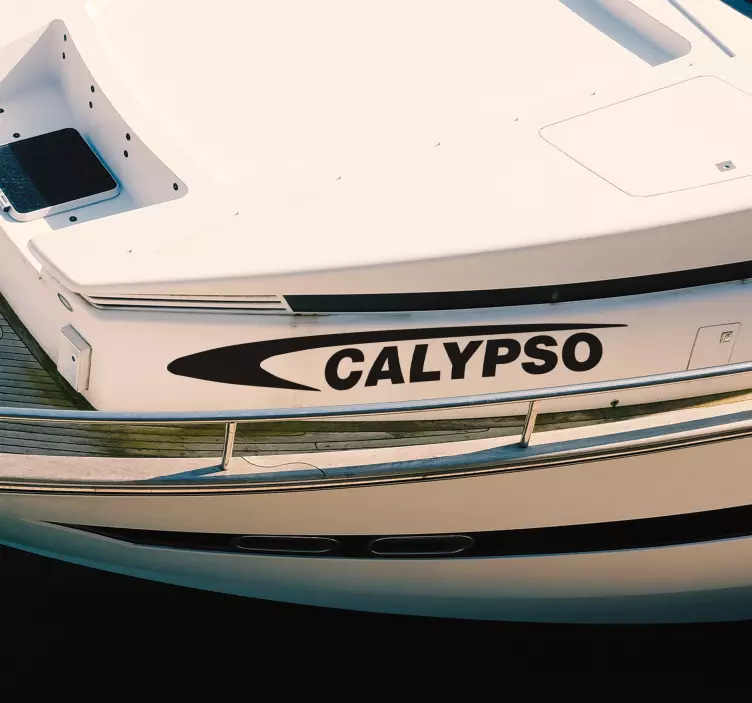 Hajózási matrica sportcsónak neve - TenStickers