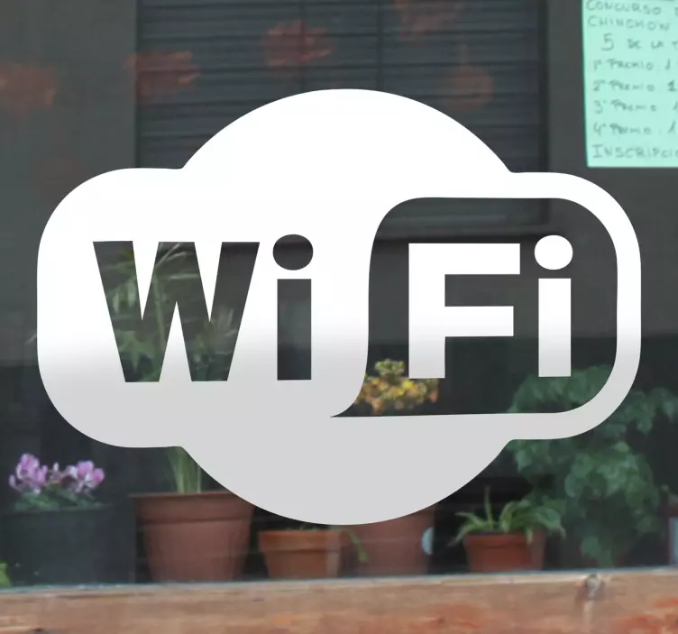 Wifi logó matrica - TenStickers