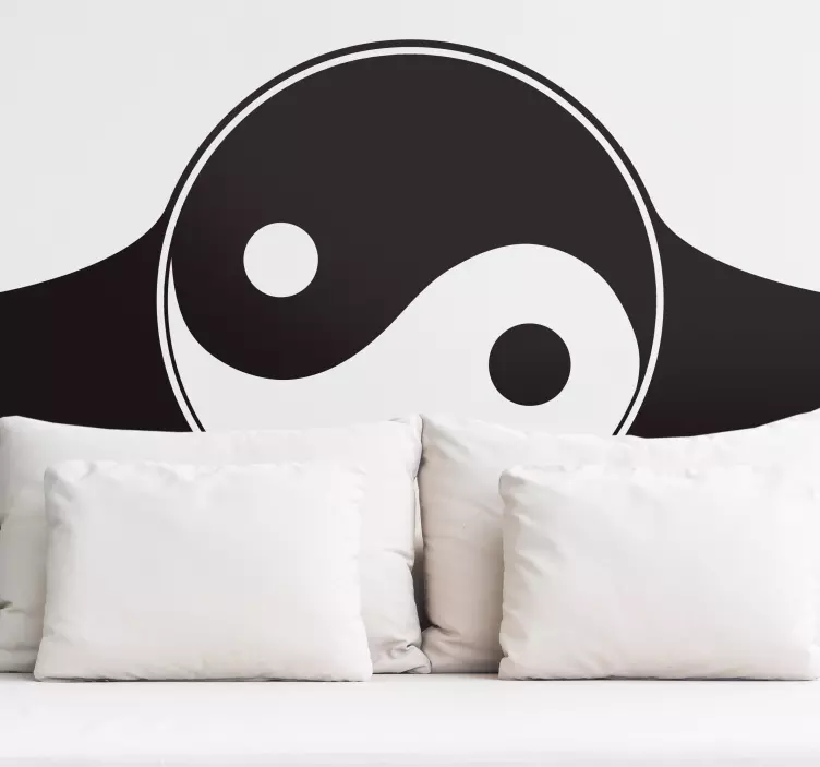 Yin yang otthoni fejtető matrica - TenStickers