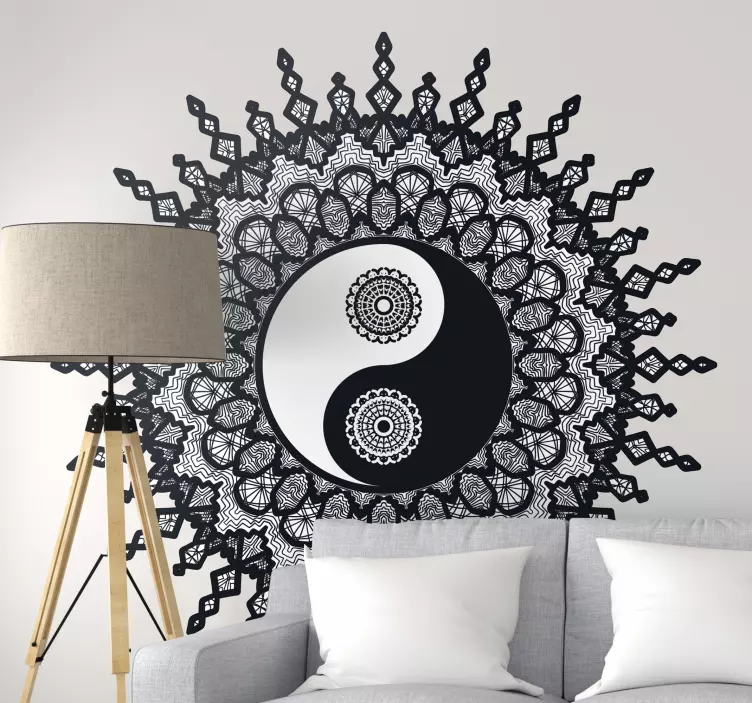 Ying yang paisley falmatrica - TenStickers