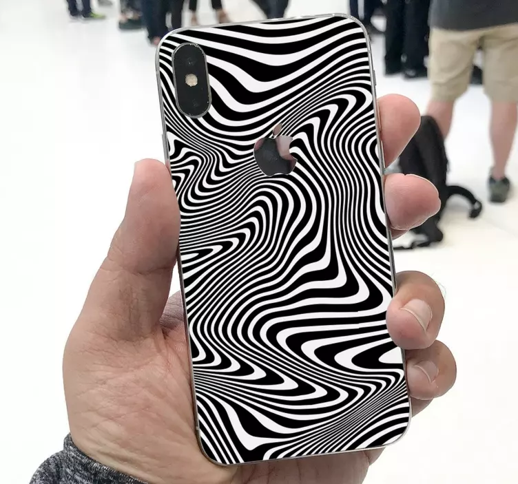 Zebra 3d effekt iphone matrica - TenStickers