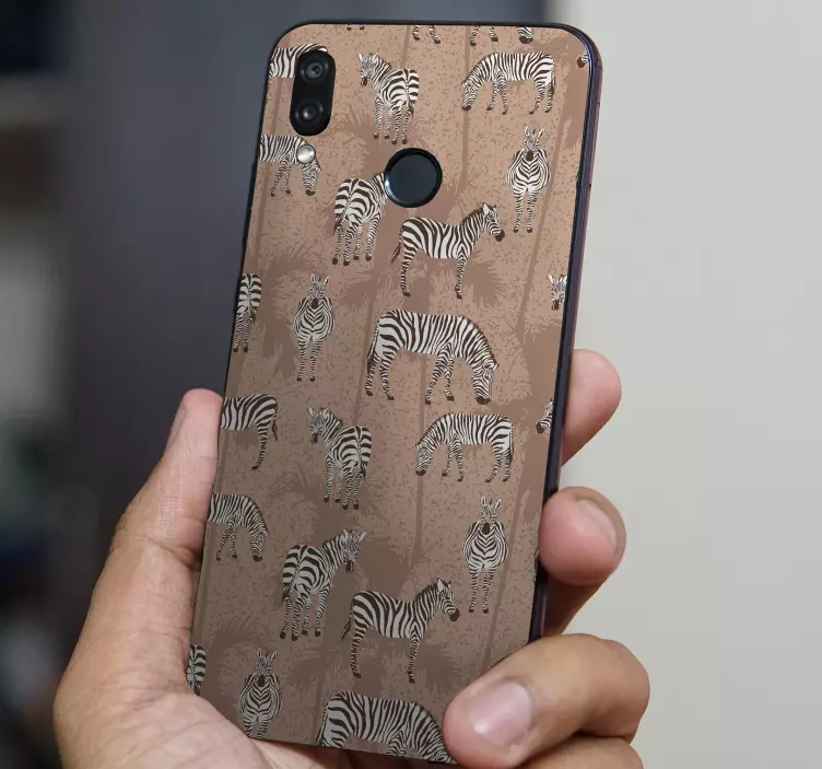 Zebra mintás borító matrica Huawei - TenStickers