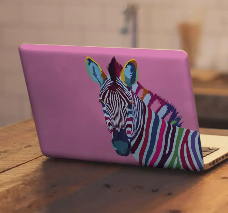 Zebra pop art laptop bőr matrica - TenStickers