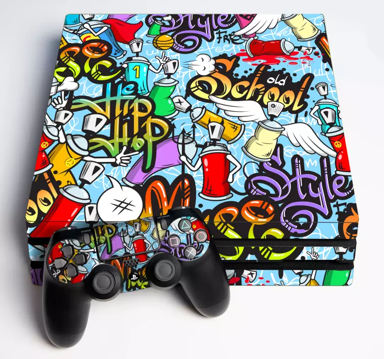 Zene szeretet graffiti ps4 matrica - TenStickers
