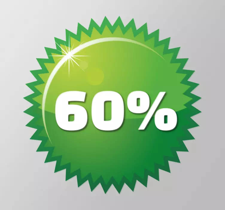 Zöld tüske kör testreszabható ablak matrica - TenStickers