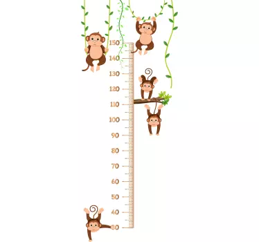 Boldog majmok Egészségügyi matrica - TenStickers