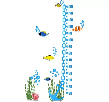Horgony a halakkal Egészségügyi matrica - TenStickers