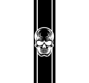 Csíkok koponyával Matrica Autók - TenStickers