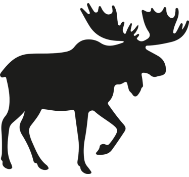 Jávorszarvas kivitel Matrica Autók - TenStickers