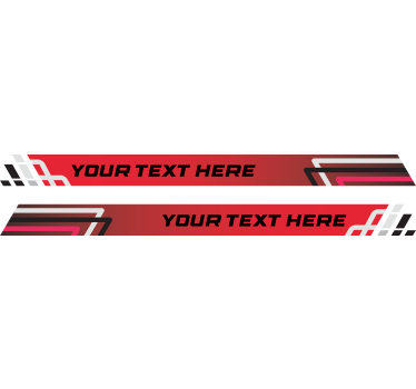 Verseny stílusú csíkos készlet Matrica Autók - TenStickers