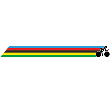 Világbajnok színek csíkok Matrica Bicikli - TenStickers