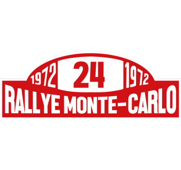 Rally szám monte-carlo autó matrica - TenStickers