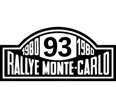 Rally szám monte-carlo Matrica Motorkerékpárok - TenStickers