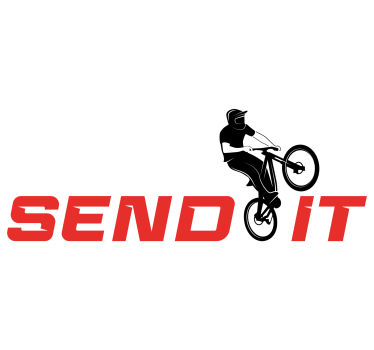 Küldd el matrica bicikli - TenStickers