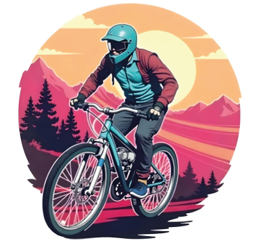Vidám nyár matrica bicikli - TenStickers