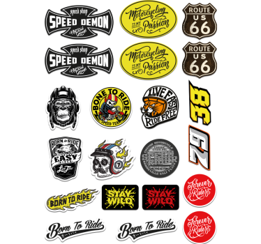 Eredeti bombacsomag motoros matrica - TenStickers