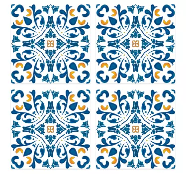 Portugál filigrán csempe matrica - TenStickers