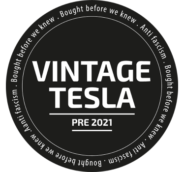 Veterán tesla autó matrica - TenStickers