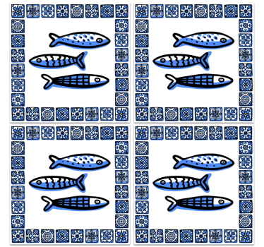 Szardínia csempematrica - TenStickers