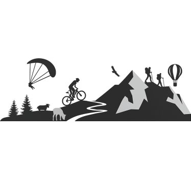 Minden hegyi sport lakókocsi matrica - TenStickers