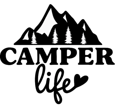 camper life lakókocsi matrica - TenStickers